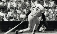 Jul 1966; Unknown Location, USA; FILE PHOTO; San Francisco Giants outfielder Willie Mays in action during the 1966 season. Mandatory Credit: Malcolm Emmons-USA TODAY Sports